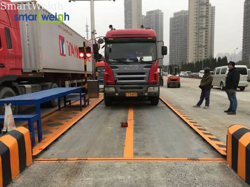 Logistics Facility Ordered Reinforced Concrete Truck Scale 