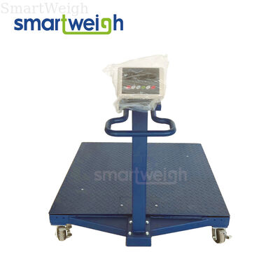Harga yang bagus IP65 Portable Floor Scale Industrial 3 Ton Floor Scale dengan Roda dan Handle on line