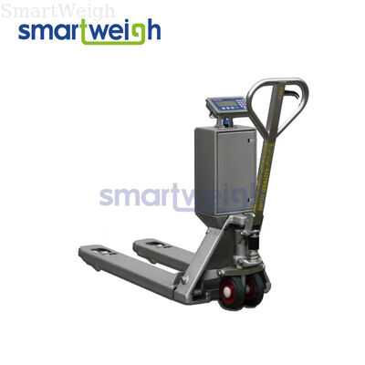 ราคาดี อุตสาหกรรมเหล็กไร้สแตนเลส Pallet Jack Scales Truck การออกแบบความสะอาดและทนทานต่อการกัดกร่อน ออนไลน์